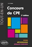 Concours De Cpe Tout En Un Fiches M%C3%A9thodologie Annales Corrig%C3%A9es