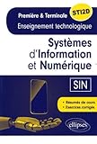 Syst%C3%A8mes D'information Et Num%C3%A9rique (sin) Enseignement Technologique Premi%C3%A8re & Terminale Sti2d