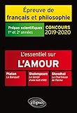 L'essentiel Sur L'amour. Platon, Le Banquet %E2%80%93 Shakespeare, Le Songe D'une Nuit D'%C3%A9t%C3%A9 %E2%80%93 Stendhal, La Chartreuse De Parme. %C3%A9preuve De Fran%C3%A7ais