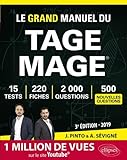 Le Grand Manuel Du Tage Mage   220 Fiches De Cours, 15 Tests Blancs, 2000 Questions + Corrig%C3%A9s En Vid%C3%A9o   %C3%A9dition 2019