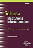 Fiches D'institutions Internationales   4e %C3%A9dition