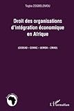 Droit Des Organisations Dintgration Conomique En Afrique Cedeao Cemac Uemoa Zmao