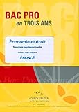 Conomie Et Droit Pochette Nonc Seconde Professionnelle Comptabilit Et Secrtariat Et Bep Toutes Options