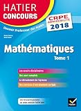 Hatier Concours Crpe 2018 Mathmatiques Tome 1 Epreuve Crite Dadmissibilit