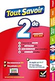 Tout Savoir 2de: Toutes Les Mati%C3%A8res De Seconde   Programmes 2018 2019