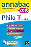 Annales Annabac 2019 Philosophie Tle L, Es, S: Sujets Et Corrig%C3%A9s Du Bac Terminale S%C3%A9ries G%C3%A9n%C3%A9rales