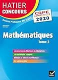 Mathmatiques Tome 2 Crpe 2020 Epreuve Crite Dadmissibilit