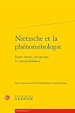 Nietzsche Et La Phnomenologie Entre Textes Rceptions Et Interprtations