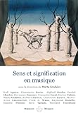 Sens Et Signification En Musique