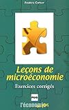 Leons De Microconomie Exercices Corrigs