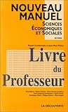 Livre Du Professeur Nouveau Manuel Sciences Conomiques Et Sociales Seconde