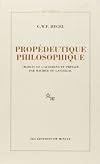 Propédeutique philosophique