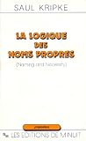 La Logique Des Noms Propres Naming And Necessity