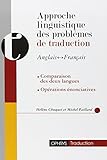 Approche Linguistique Des Problmes De Traduction Anglaisfranais