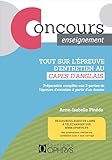 Tout Sur L'%C3%A9preuve D'entretien Du Capes D'anglais