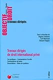 Travaux Dirig%C3%A9s De Droit International Priv%C3%A9