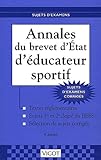 Annales Du Brevet Detat Dducateur Sportif 4e Dition