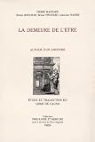 La Demeure De Ltre Autour Dun Anonyme Tude Et Traduction Du Liber De Causis