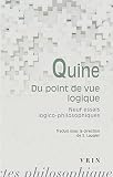 Du Point De Vue Logique Neuf Essais Logicophilosophiques