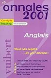 Annales 2001 Anglais Capbep Tertiaires Numro 5 Corrigs