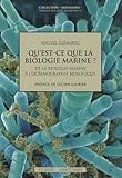 Qu'est Ce Que La Biologie Marine 