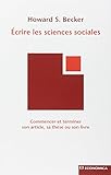 Ecrire Les Sciences Sociales