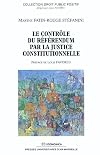 Le contrôle du référendum par la justice constitutionnelle