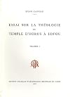 Essai theologie temple horus I