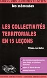 Les Collectivit%C3%A9s Territoriales En 15 Le%C3%A7ons