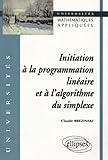 Initiation %C3%A0 La Programmation Lin%C3%A9aire Et %C3%A0 L'algorithme Du Simplexe