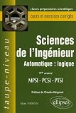 Sciences De Lingnieur Mpsipcsiptsi 1e Anne Automatique Logique
