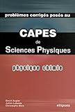 Probl%C3%A8mes Corrig%C3%A9s Pos%C3%A9s Au Capes Sciences Physiques : Physique Chimie
