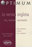 La Version Anglaise Lire Traduire Commenter