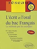 Lcrit Et Loral Du Bac Franais La Mthode Par Les Exemples