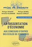 Dissertations D'%C3%A9conomie Aux Concours D'entr%C3%A9e Des Ecoles De Commerce(ece)