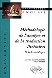 M%C3%A9thodologie De L'analyse Et De La Traduction Litt%C3%A9raires : De La Lettre %C3%A0 L'esprit