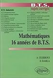 16 Ann%C3%A9es De B.t.s. Math%C3%A9matiques