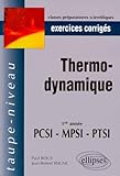 Thermodynamique Pcsi Mpsi Ptsi : Exercices Corrig%C3%A9s