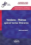 Anglais Thmes Versions Entrainement Spcial Textes Littraires Pour Prpas