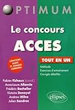 Le Concours Acces Tout En Un Concours Blanc Et Annales Corrig%C3%A9es