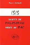 1313 Sujets De Philosophie Poss Au Bac