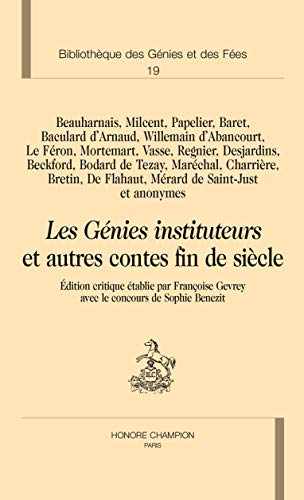 Les génies instituteurs et autres contes fin de siècle