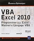 Vba Excel 2010   Programmer Sous Excel : Macros Et Langage Vba