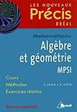 Alg%C3%A8bre Et G%C3%A9om%C3%A9trie Mpsi
