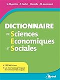 Dictionnaire De Sciences %C3%A9conomiques Et Sociales