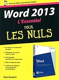 Word 2013 : L'essentiel Pour Les Nuls