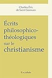 %C3%A9crits Philosophico Th%C3%A9ologiques Sur Le Christianisme