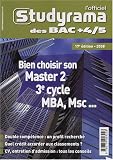 Lofficiel Studyrama Des Bac 45 Bien Choisir Son Master 2 3e Cycle Mba Ms Msc