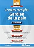 Annales Corrig%C3%A9es Gardien De La Paix : Concours 2015 2016