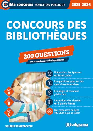 Concours des bibliothèques — 200 questions (Catégories A, B et C — Édition 2025-2026)